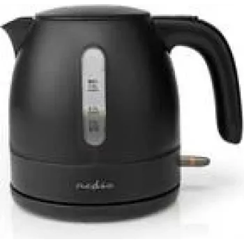 Nedis KAWK300EBK - 1 l - 2150 W – preto – plástico – indicador de nível de água – sem fios (KAWK300EBK)
