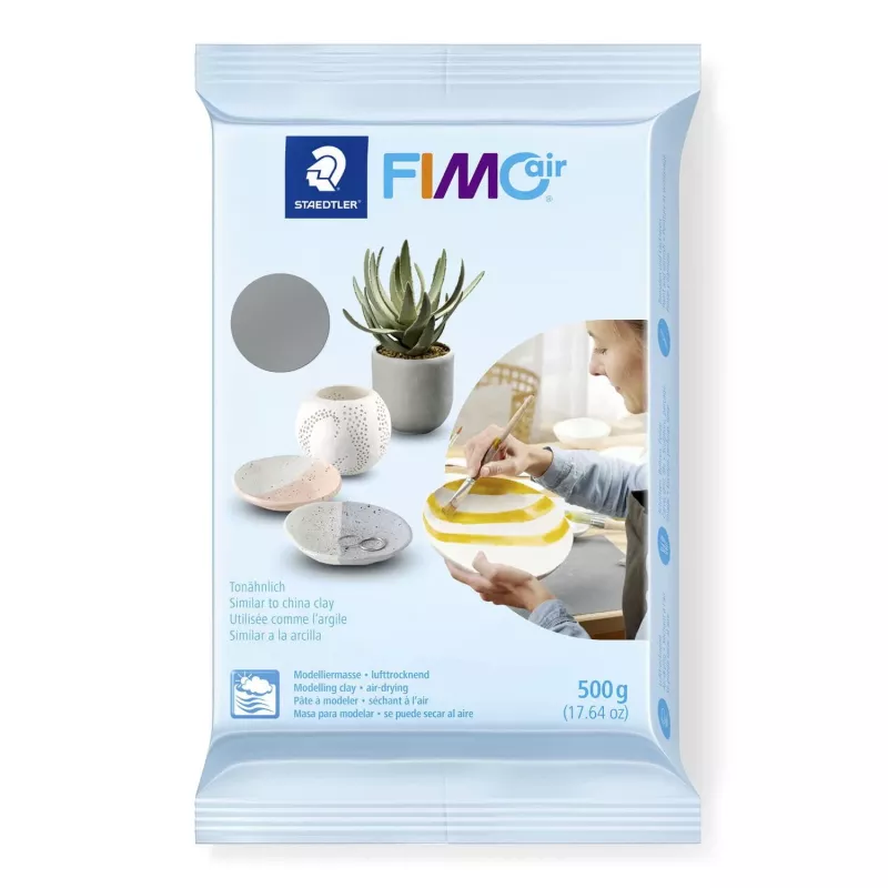 Massa de modelar Staedtler FIMO 8100-80 cinzento 500 g adultos