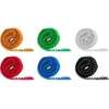 Goobay 70350 organizador de cabos suporte de cabos cinzento - azul - verde - laranja - vermelho - branco 6 unid. (70350)
