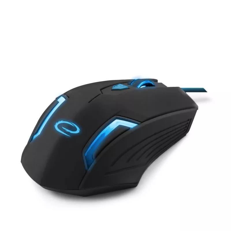 Esperanza MX205 FIGHTER - Rato - USB - azul - rato - ótico - 6 botões - preto