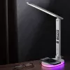 Candeeiro de mesa Hawk HW-LAMP03 branco RGB — candeeiro de secretária LED ajustável com iluminação RGB