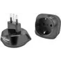 ANSMANN 1250-0035 Adaptador de viagem UE para Itália, tipo C/F para tipo L, com contacto de proteção, classe de proteção I e II, 250 V / 10 A / 2500 W