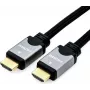 Cabo HDMI High Speed com Ethernet Roline - HDMI (M) para HDMI (M) - 5 m - isolamento duplo - preto/prateado