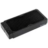 Alphacool 11992 - dissipador de água - acetato - acrílico - alumínio - latão - cobre - níquel - aço inoxidável - preto - transparente - 1/4 - 60 °C - 0,8 bar (11992)