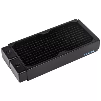 Alphacool 11992 - dissipador de água - acetato - acrílico - alumínio - latão - cobre - níquel - aço inoxidável - preto - transparente - 1/4 - 60 °C - 0,8 bar (11992)