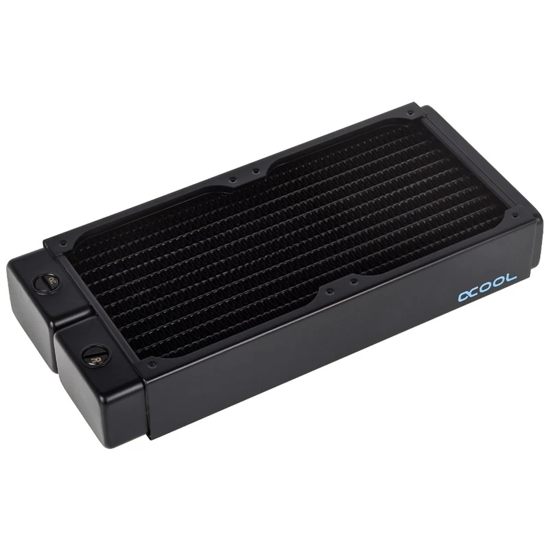 Alphacool 11992 - dissipador de água - acetato - acrílico - alumínio - latão - cobre - níquel - aço inoxidável - preto - transparente - 1/4 - 60 °C - 0,8 bar (11992)