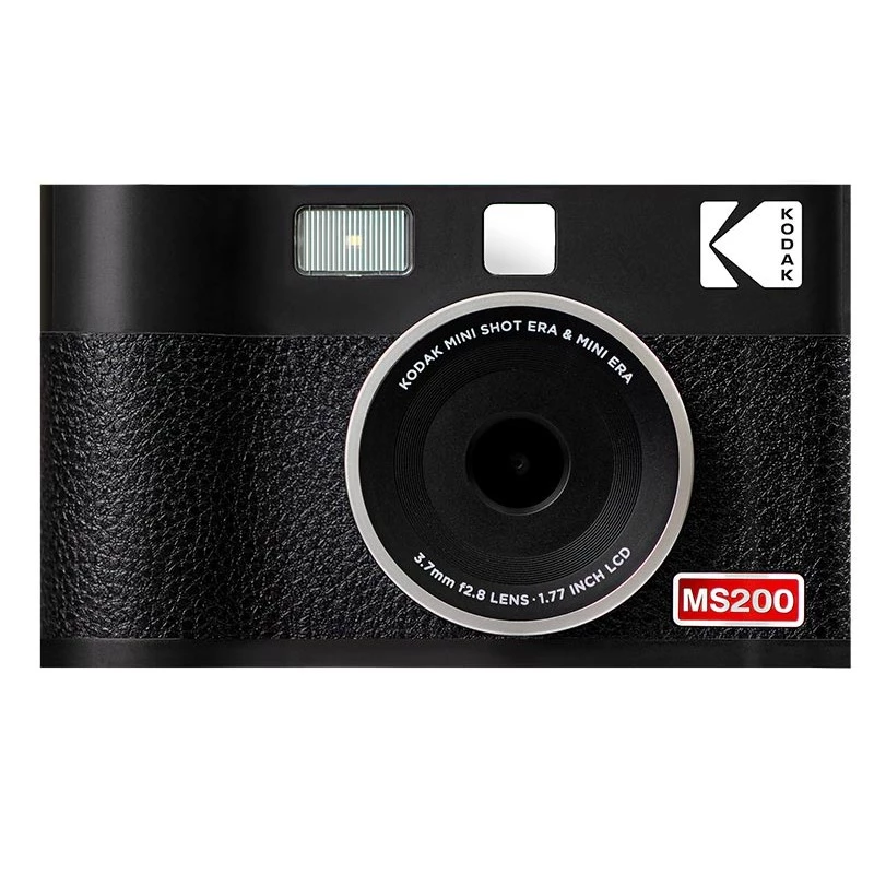 Máquina fotográfica instantânea Kodak Mini Shot 2 Era — máquina fotográfica instantânea portátil com impressora incorporada, preta