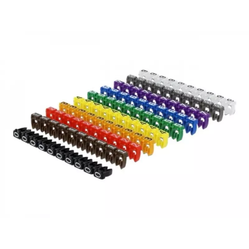 Fixador de cabos DeLOCK 18304 cores sortidas
