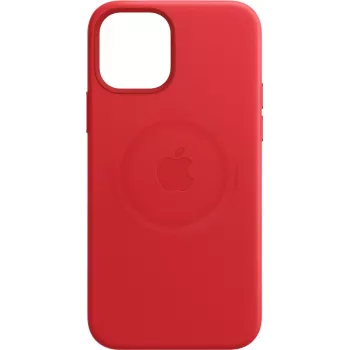 Apple - (PRODUCT) vermelho - capa de telemóvel - com MagSafe - couro - vermelho - para iPhone 12 Pro Max (MHKJ3ZM/A)