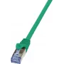 Cabo de rede LogiLink 10 m Cat.6A RJ-45 S/FTP 10G verde
