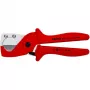 Knipex 90 25 185 - Corta-tubos - aço inoxidável - plástico - vermelho - 1,2 cm - 18,5 cm (90 25 185)