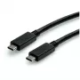 Cabo USB ROLINE 11.02.9056 0,5 m USB 3.2 Gen 2 10 Gbit/s USB C preto
