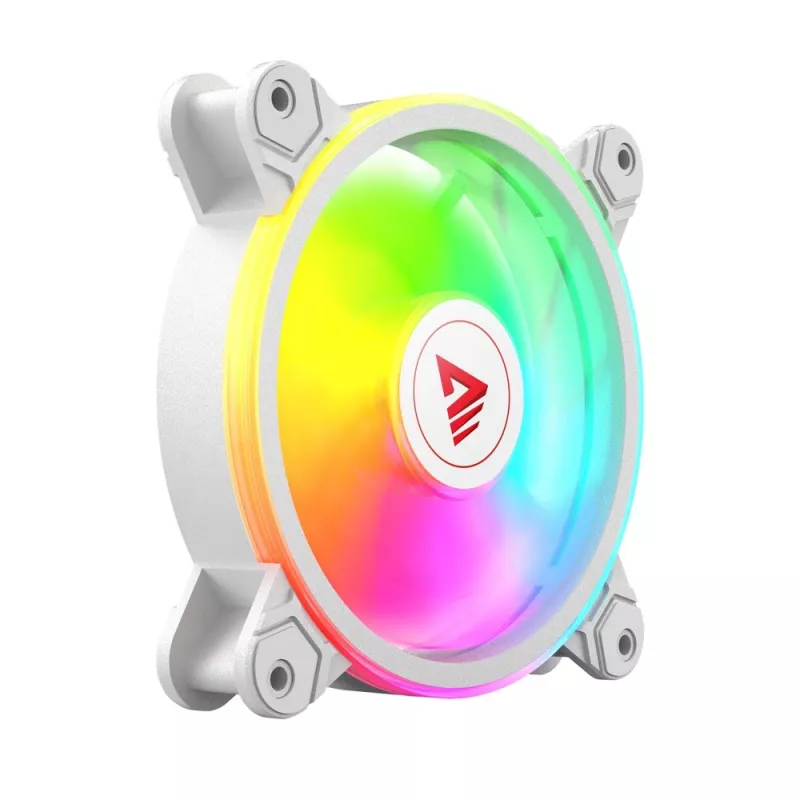 SAVIO FAN-01 WHITE pack de 4 ventoinhas ARGB 120mm incluindo controlador e comando