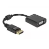 Adaptador DisplayPort 1.2 macho para VGA fêmea DeLOCK 61006