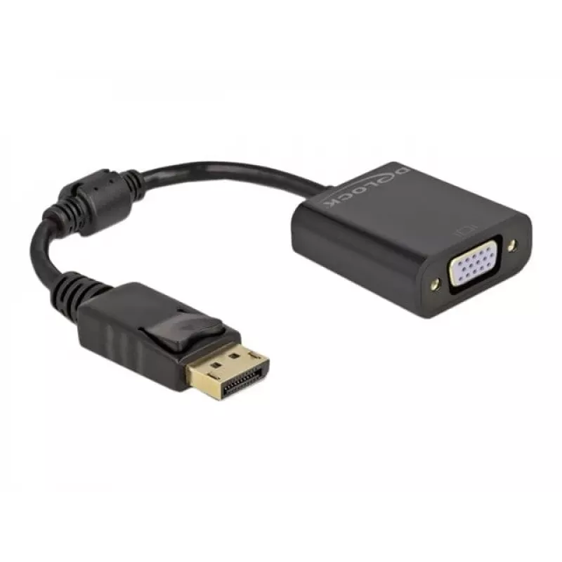 Adaptador DisplayPort 1.2 macho para VGA fêmea DeLOCK 61006