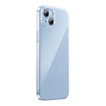 Capa protetora Baseus Crystal Series para iPhone 14 Plus com parte traseira em vidro temperado