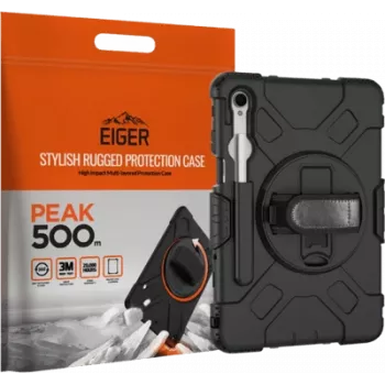 Capa para tablet Eiger Peak para Samsung Tab S11 — 500 m resistência à água, preto