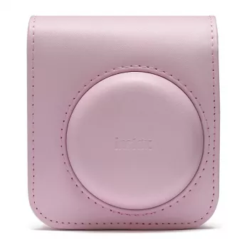 Bolsa compacta Fujifilm 4177084 rosa para Instax Mini 12 com alça de ombro