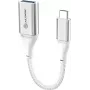 Alogic Super Ultra - Adaptador USB - USB-C de 24 pinos (M) para USB Type-A (F) - USB 3.1 Gen 1 - 3 A - 15 cm - prateado (ULCAA-SLV)