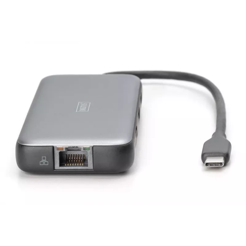 Docking station USB-C Digitus DA-70915 8 portas 100W Power Delivery