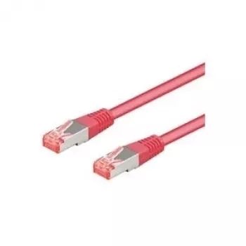 Cabo de rede Wentronic Goobay CAT 6a Patch, S/FTP (PiMF), magenta, 3 m - LSZH sem halogéneos, cobre (93784)