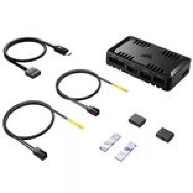 Controlador de ventoinhas CORSAIR COMMANDER DUO ARGB iCUE LINK Hybrid – RGB endereçável, integração iCUE