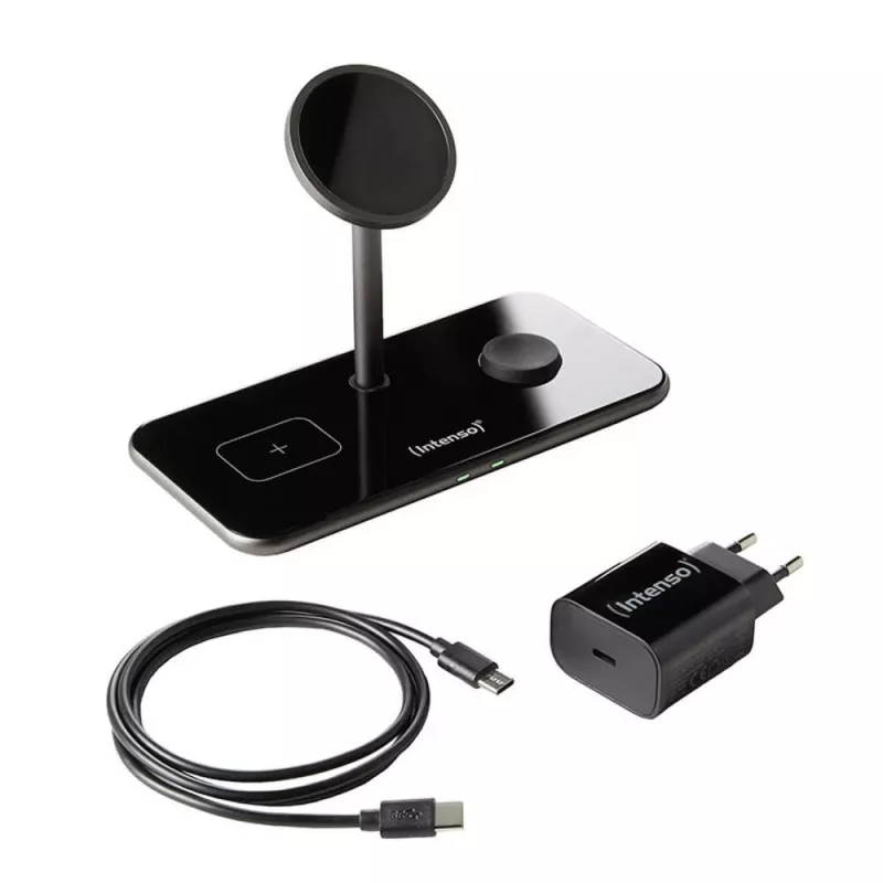 Auscultadores Intenso MB13 sem fios USB carregamento rápido pretos