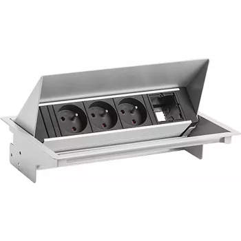 Conjunto de alimentação Bachmann 900.401 — 3×U/TE, 1×C/M módulo para distribuição de energia