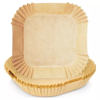 Forros de papel para fritadeira 16×16 cm (50 unid.) para fritadeira de ar quente / fritadeira — No name