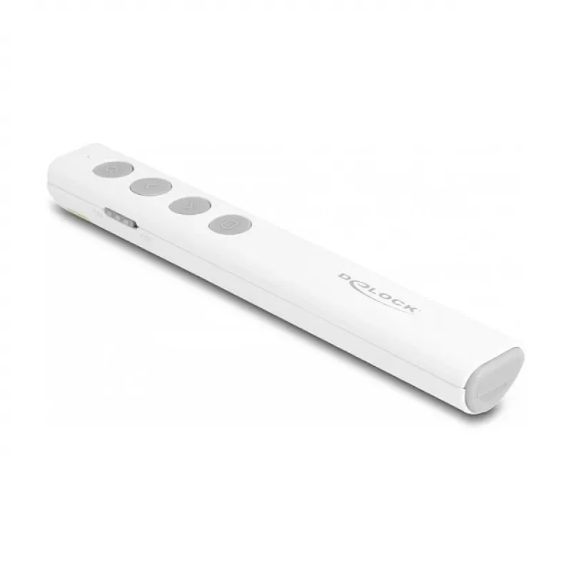 DeLOCK apresentador laser USB branco sem fios com recetor USB RF Nano