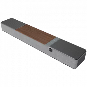 Barra de som KLIPSCH Flexus CORE 100 — 2.1 canais, 100 W, subwoofer integrado, cinzento/nogueira