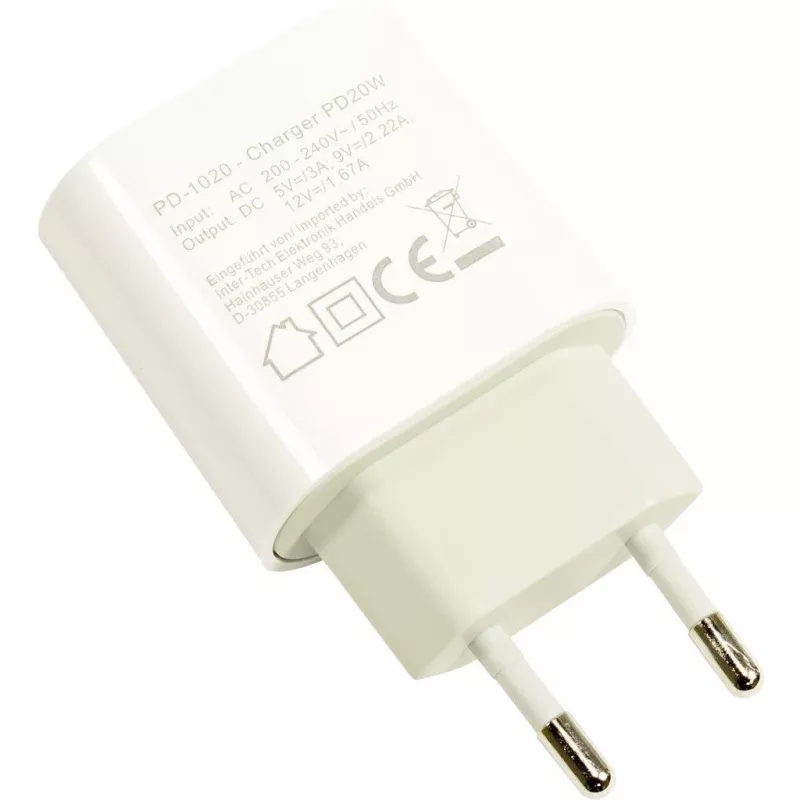 Carregador Indoor Inter-Tech PD-1020 Universal Branco
