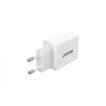 Unitek P1113A-EU - Carregador 2X USB-A, 12W, branco