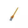 Logilink PrimeLine - cabo de patch - RJ-45 (macho) - RJ-45 (macho) - 1,5 m - SFTP, PiMF - CAT 6a - crimpado, liso, sem halogéneos - laranja (CQ3048S)