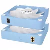 Ventoinha para caixa Thermaltake CT140 EX Reverse ARGB 140mm pack de 3 azul-hortênsia