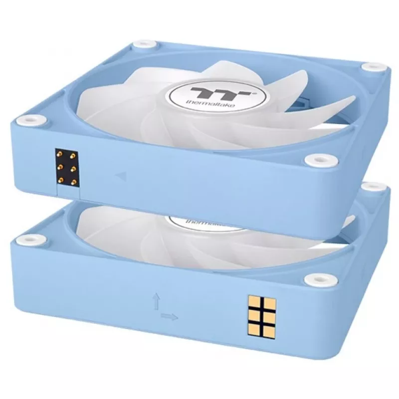 Ventoinha para caixa Thermaltake CT140 EX Reverse ARGB 140mm pack de 3 azul-hortênsia