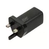 iBOX C-65 preto, carregador universal GaN 65 W com ficha UK
