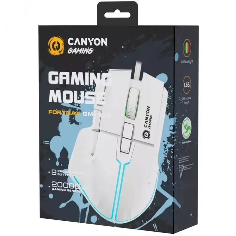 Rato Canyon Fortnax GM-636 USB Type-A ótico 20000 DPI