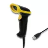 Qoltec 50867 leitor laser de códigos de barras 1D/2D, USB, preto
