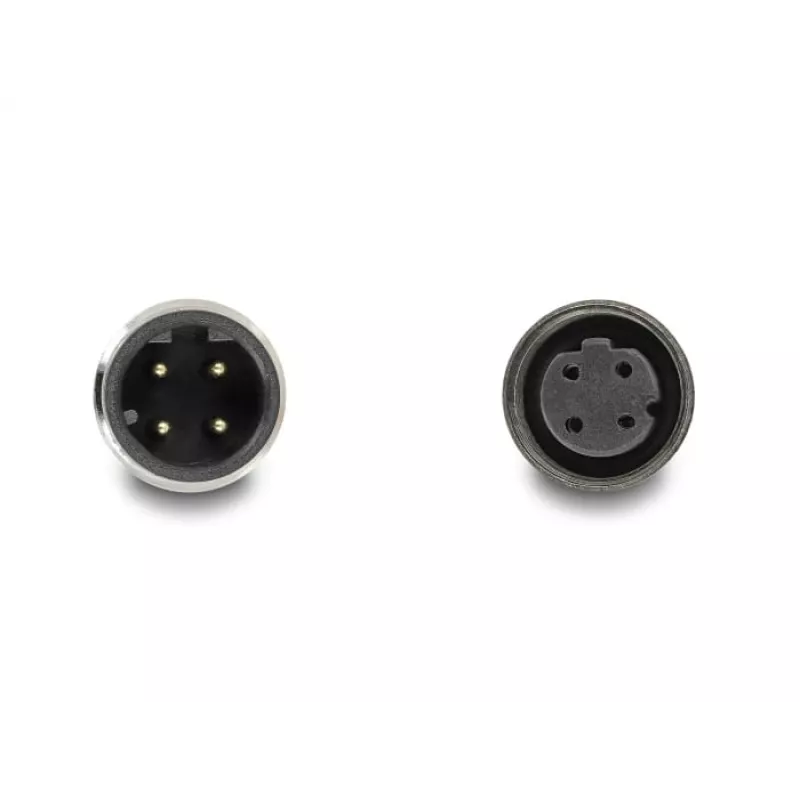 Cabo de rede DeLOCK M12 cabo codificado D 4 pinos macho para fêmea PUR (TPU) 1 m