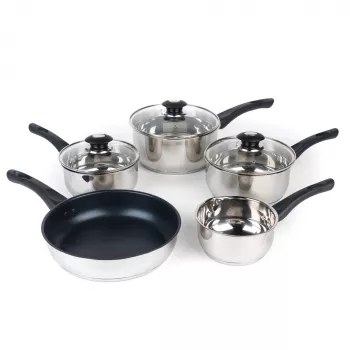 Conjunto de panelas Russell Hobbs RH00543EU7 — 5 peças, antiaderente, lavável na máquina de lavar louça
