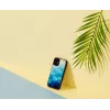 Capa de proteção iKins para Apple iPhone 12 mini — lago azul com detalhes pretos