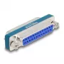 Filtro de supressão RF/EMI DeLOCK D-Sub 25 pinos macho para fêmea passa-baixo indutivo