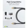 Goobay 65296. Ligação 1: RCA, Conector 1 sexo: Macho, Ligação 2: RCA, Conector 2 sexo: Macho, Material do cabo: Cobre,