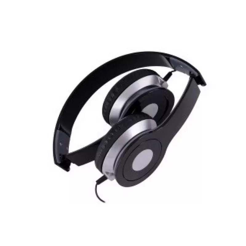 Headset Rebeltec City auscultadores universais com microfone preto RBLSLU00020