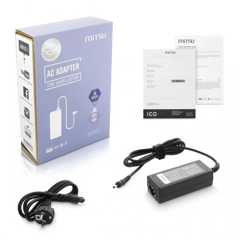 Fonte de alimentação MITSU 19V 2,37A modelo 5ZM009 para dispositivos portáteis