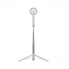 Pau de selfie FIXED FIXSN-M-WH — haste de alumínio dobrável com Bluetooth, comprimento máximo 72 cm, branco