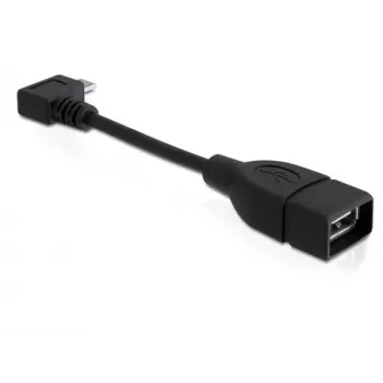 Cabo USB DeLOCK 83104 Micro-USB B para USB A 0,11 m preto