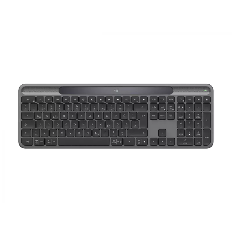 Logitech Signature Slim Solar+ K980 Teclado sem fios, QWERTZ alemão, grafite