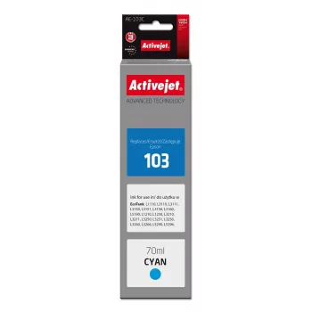 Tinta Activejet AE-103C (substituto para Epson 103 C13T00S24A; Supreme; 70 ml; ciano)